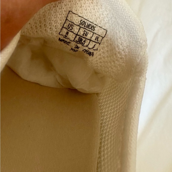 Soludos White Mesh Lace-Up Sneakers | Ibiza Style | New With Box | Size 8 - Picture 8 of 9